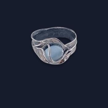 Ring Larimar in 925 Silber