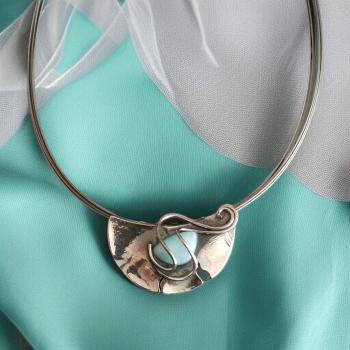 Halsschmuck Larimar in 925 Silber