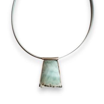 Halsschmuck Larimar in 925 Silber