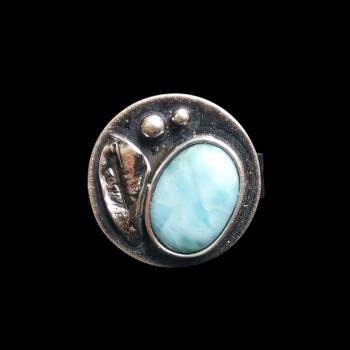 Ring Larimar in 925 Silber