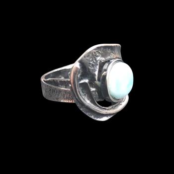 Ring Larimar in 925 Silber