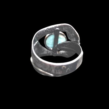 Ring Larimar in 925 Silber