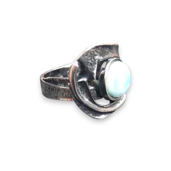 Ring Larimar in 925 Silber