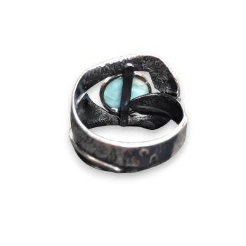 Ring Larimar in 925 Silber