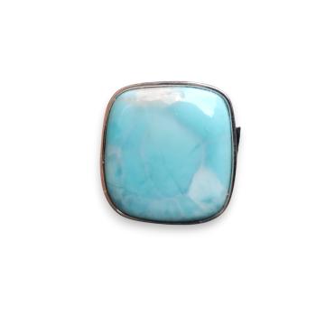 Ring Larimar in 925 Silber