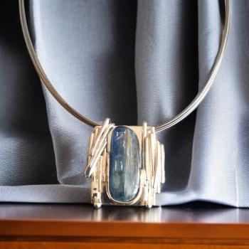 Halsschmuck Kyanit in 925 Silber