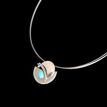 Halsschmuck mit Türkis in 925 Silber