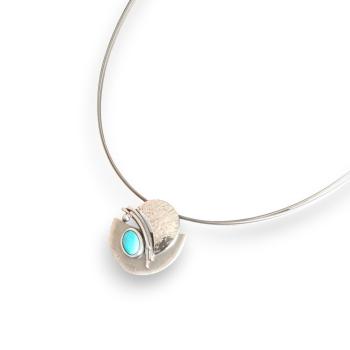 Halsschmuck mit Türkis in 925 Silber