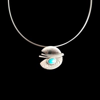 Halsschmuck mit Türkis in 925 Silber