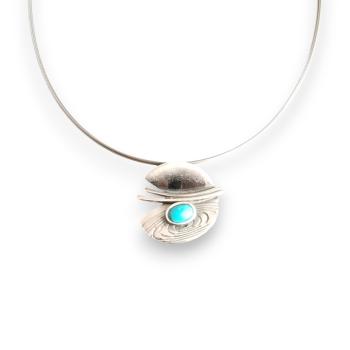 Halsschmuck mit Türkis in 925 Silber