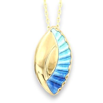 Shines of Color blau 18.01 - vergoldet -