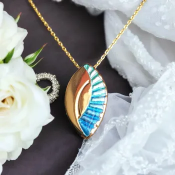 Preview: AH Shines of Color blau 18.01 - vergoldet -