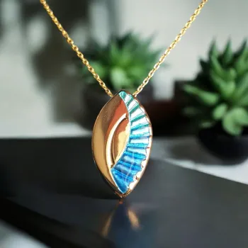 AH Shines of Color blau 18.01 - vergoldet -