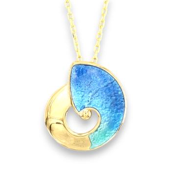 Shines of Color blau 19.01.v - vergoldet -