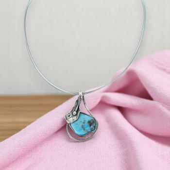 Halsschmuck mit Türkis in 925 Silber