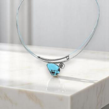 Halsschmuck mit Türkis in 925 Silber