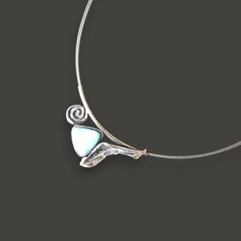 Halsschmuck Larimar in 925 Silber