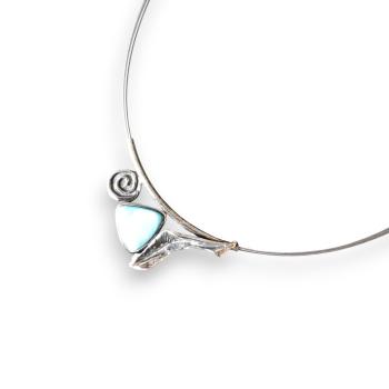 Halsschmuck Larimar in 925 Silber