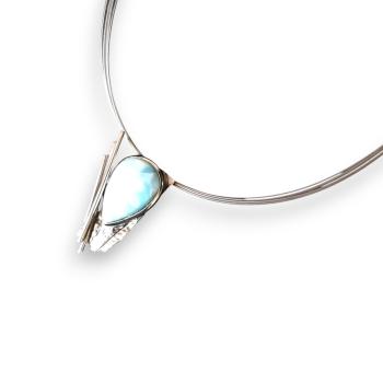 Halsschmuck Larimar in 925 Silber