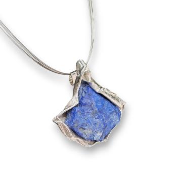 Halsschmuck Lapis Lazuli in 925 Silber.