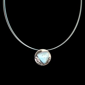 Halsschmuck Larimar in 925 Silber