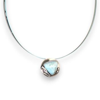 Halsschmuck Larimar in 925 Silber