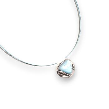 Halsschmuck Larimar in 925 Silber
