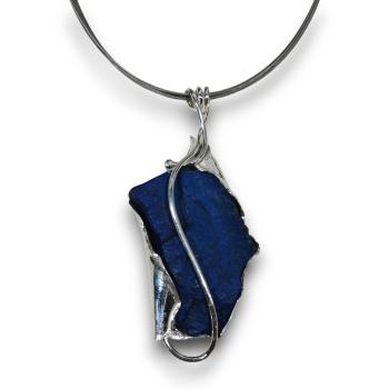Preview: Halsschmuck Lapis Lazuli in 925 Silber.