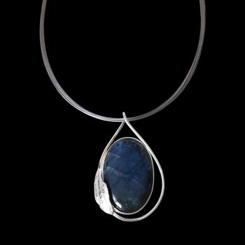 Halsschmuck Labradorit in 925 Silber