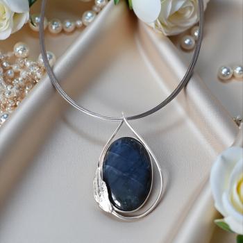 Halsschmuck Labradorit in 925 Silber