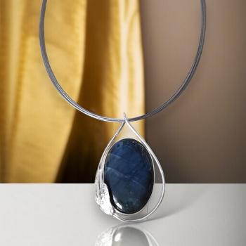 Halsschmuck Labradorit in 925 Silber