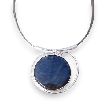 Preview: Halsschmuck Labradorit in 925 Silber