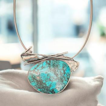 Halsschmuck Türkis in 925 Silber.