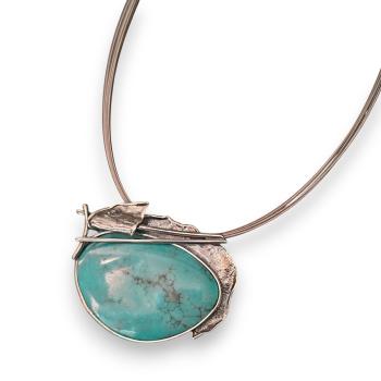 Halsschmuck Türkis in 925 Silber.