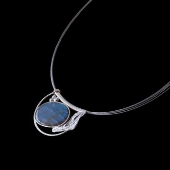 Preview: Halsschmuck Labradorit in 925 Silber