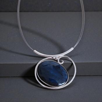 Halsschmuck Labradorit in 925 Silber