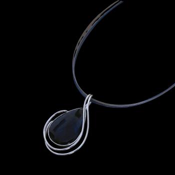 Preview: Halsschmuck Labradorit in 925 Silber