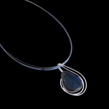 Preview: Halsschmuck Labradorit in 925 Silber