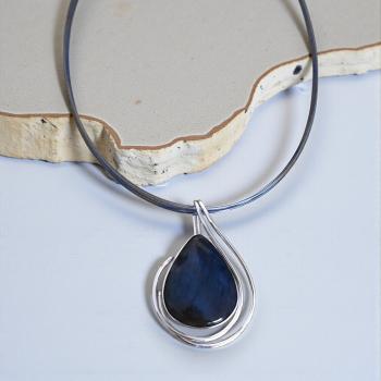 Halsschmuck Labradorit in 925 Silber