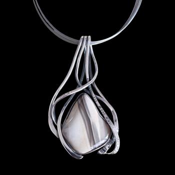 Halsschmuck Flint in 925 Silber