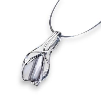 Halsschmuck Flint in 925 Silber