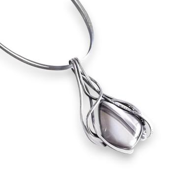 Halsschmuck Flint in 925 Silber