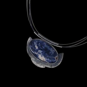 Preview: Halsschmuck Sodalith in 925 Silber