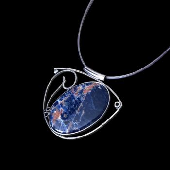 Preview: Halsschmuck Sodalith in 925 Silber