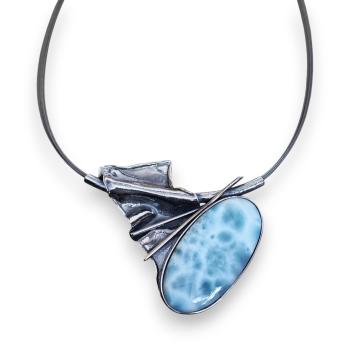 Preview: Halsschmuck Larimar in 925 Silber