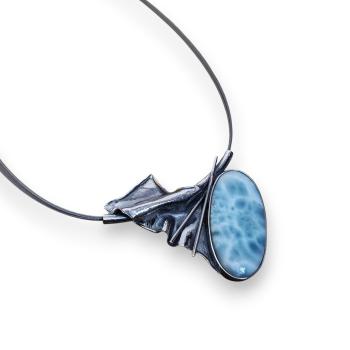 Halsschmuck Larimar in 925 Silber
