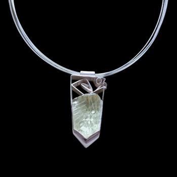 Halsschmuck Beryll in 925 Silber