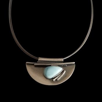 Halsschmuck Larimar in 925 Silber
