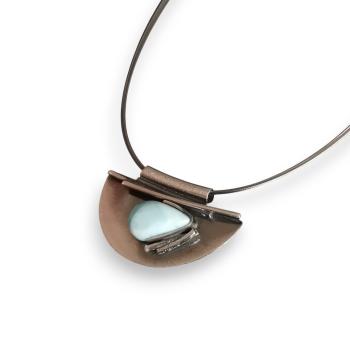 Halsschmuck Larimar in 925 Silber