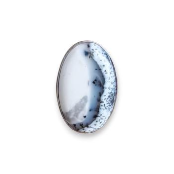 Ring mit Dendritenjaspis in 925 Silber